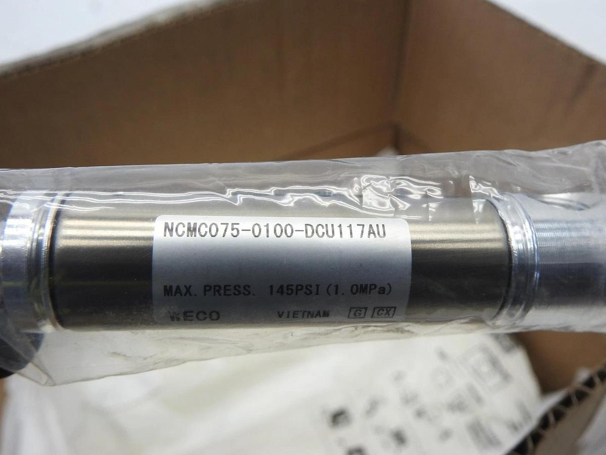 SMC NCMC075-0100 Air Cylinder NCM Round Body Cylinder - NEW!