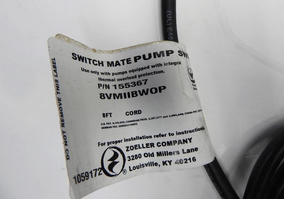 Zoeller 508-0016 ProPack98 - 1/2 HP Combo Primary and Aquanot Fit -MISSING PARTS