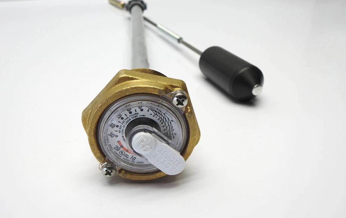 Squibb Taylor TA130A BRASS THREADED GAUGE - 1-1/4" MNPT - 24" Tank Dia - OEM NEW