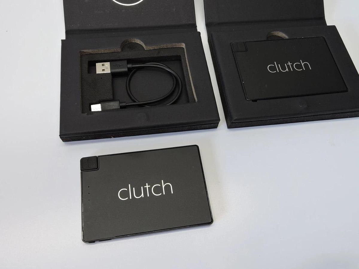 (2pk) Clutch World's Thinnest Portable Charger V3 for Apple Black - BRAND NEW!
