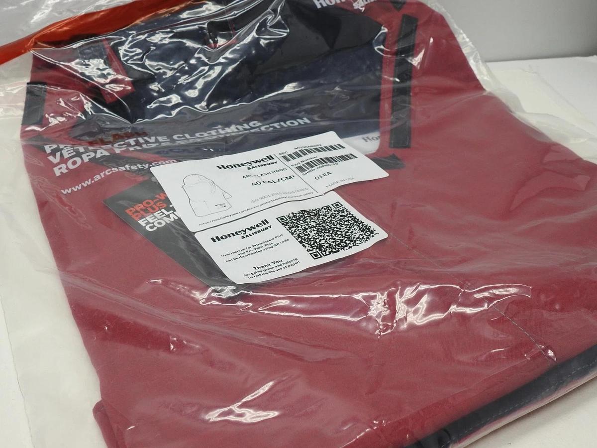 Honeywell Shroud, Red, ATPV 40 cal/sq cm SHRD-40PRG-PP ARC Flash Protect Hood