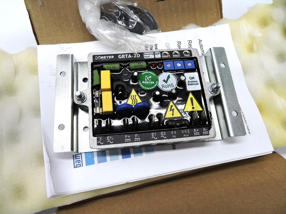 WEG Gmeyer GRTA-2D Automatic Voltage Regulator Board WEG# 10670057 - NOB NEW!