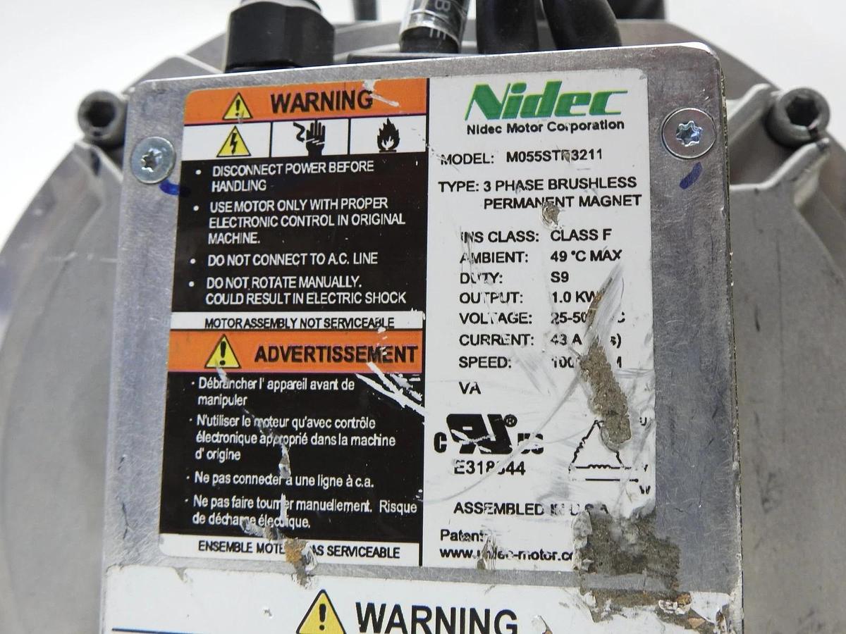 Nidec 3 Phase Brushless Permanent Magnet Gear Motor 330-00221 - BULK NEW