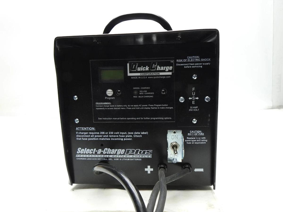 Quick Charge SCES2460 (24 Volt, 60 Amp) Select-a-Charge Plus Gray DC Ends - NOB!