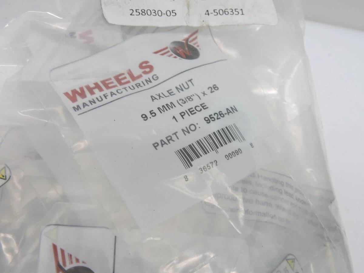 (Lot of 31) Wheels Manufacturing 3/8" (9.5mm) x 26tpi Flanged Bicycle Axle Nut