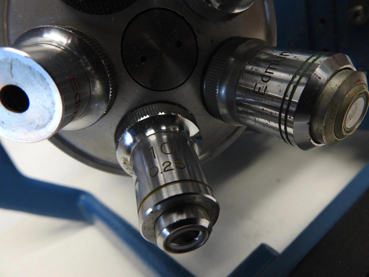 Microscope w/ STC-N63BT, Edmond: 5 0.12, 10 0.25, 20 0.40, 40 0.65