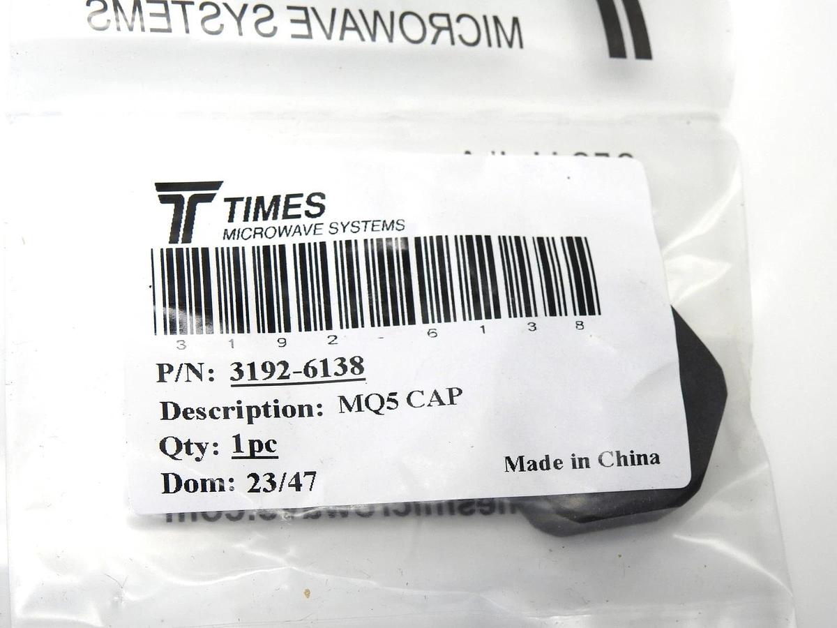 Times Microwave MQ5 Cap 3192-6138 BLACK - NEW!