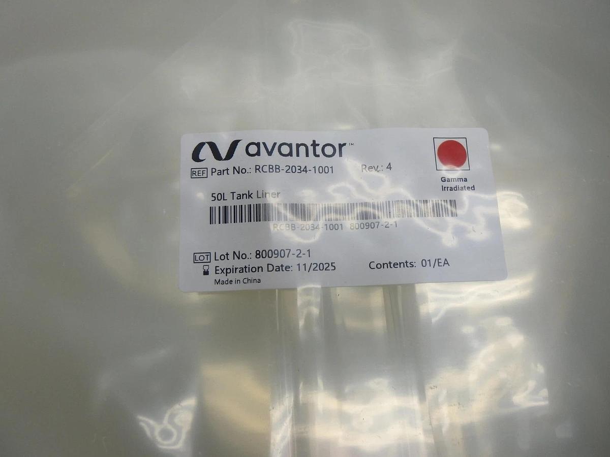 Avantor 50L Tank Liner 10/pcs (EXP 11/2025) RCBB-2034-1001 - NEW!