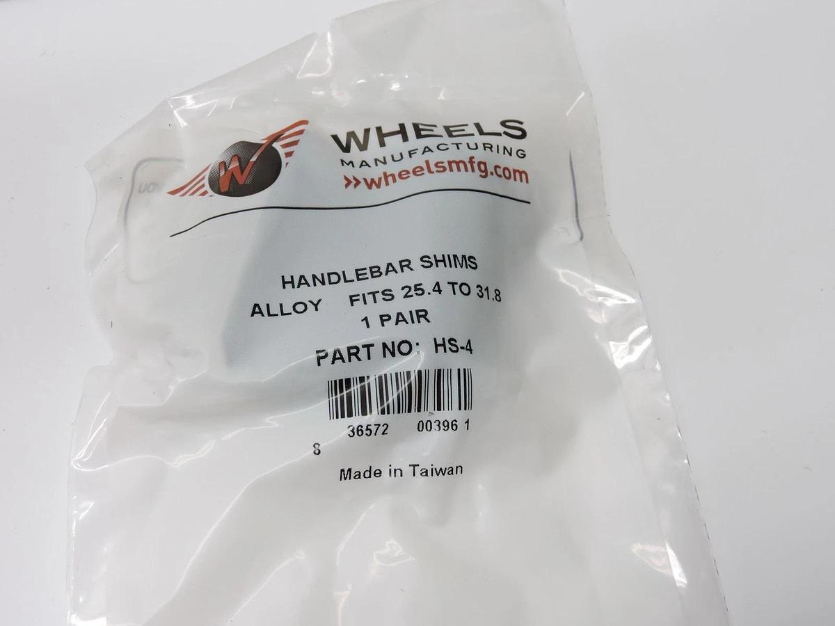 Wheels Manufacturing Handlebar Shims Hbar Shim Wob Alloy 25.4-31.8mm (HS-4) -NEW
