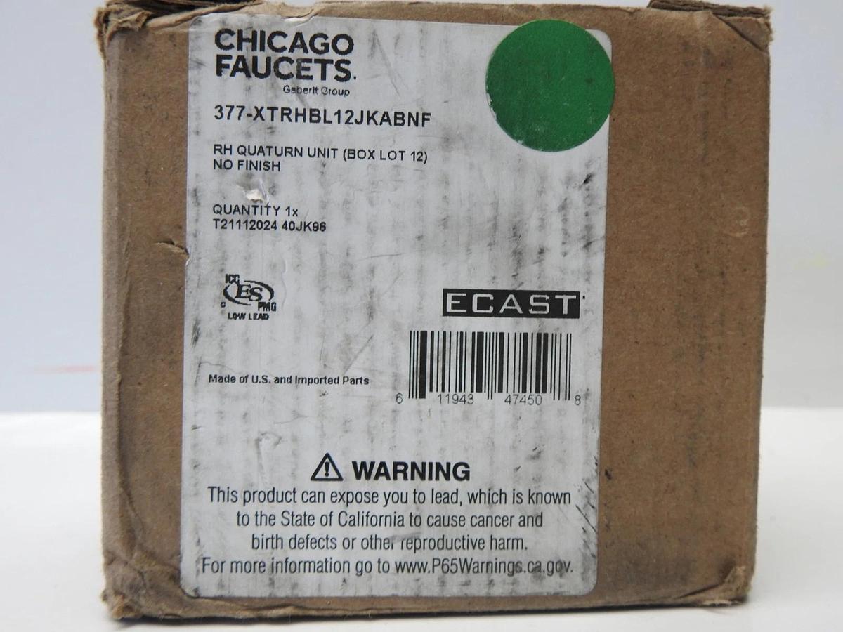 12/pk Chicago 377-XTRHBL12JKABNF Long Stem Quaturn Compression Cartridge NEW!