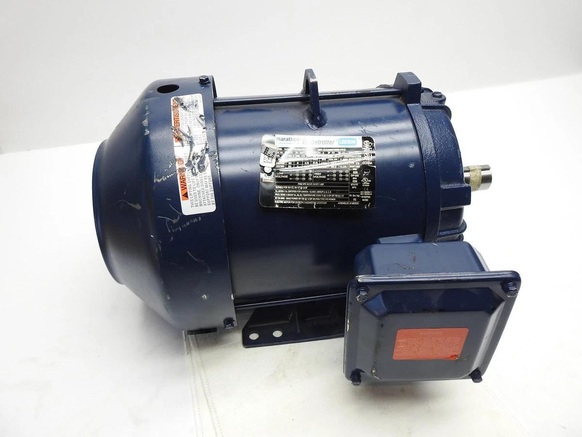 Marathon GT1513 Electric Motor 5 HP 1800 Rpm 3PH 230/460 Volt 184T Frame
