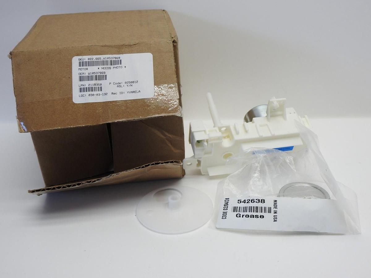 OEM Whirlpool W10537869 Dishwasher Diverter Motor Replaces W10476222, W10849439