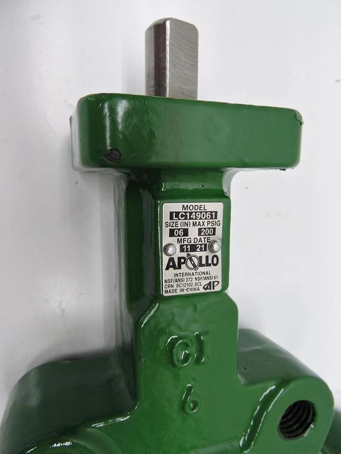Apollo LC149 Series 6 in. Cast Iron Lug EPDM 10 Position Handle Butterfly Valve