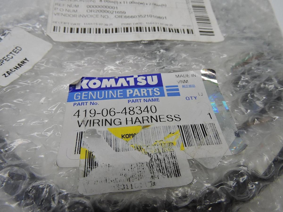 Komatsu 419-06-48340 Wiring Harness GENUINE OEM - NEW