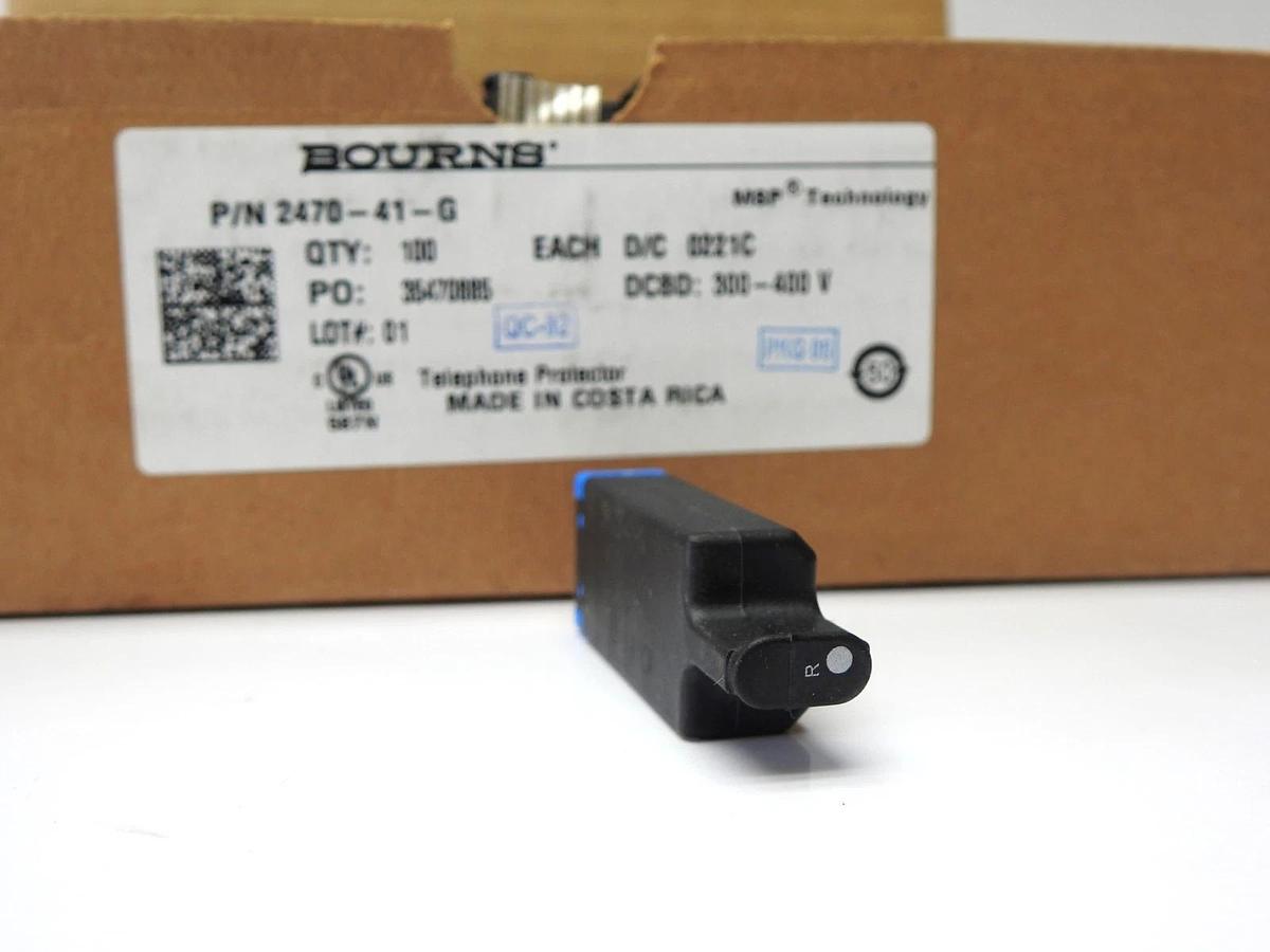 Box of 100 - Bourns 2470-41-G 5-Pin Gas Discharge Tube Protectors 2470 Series