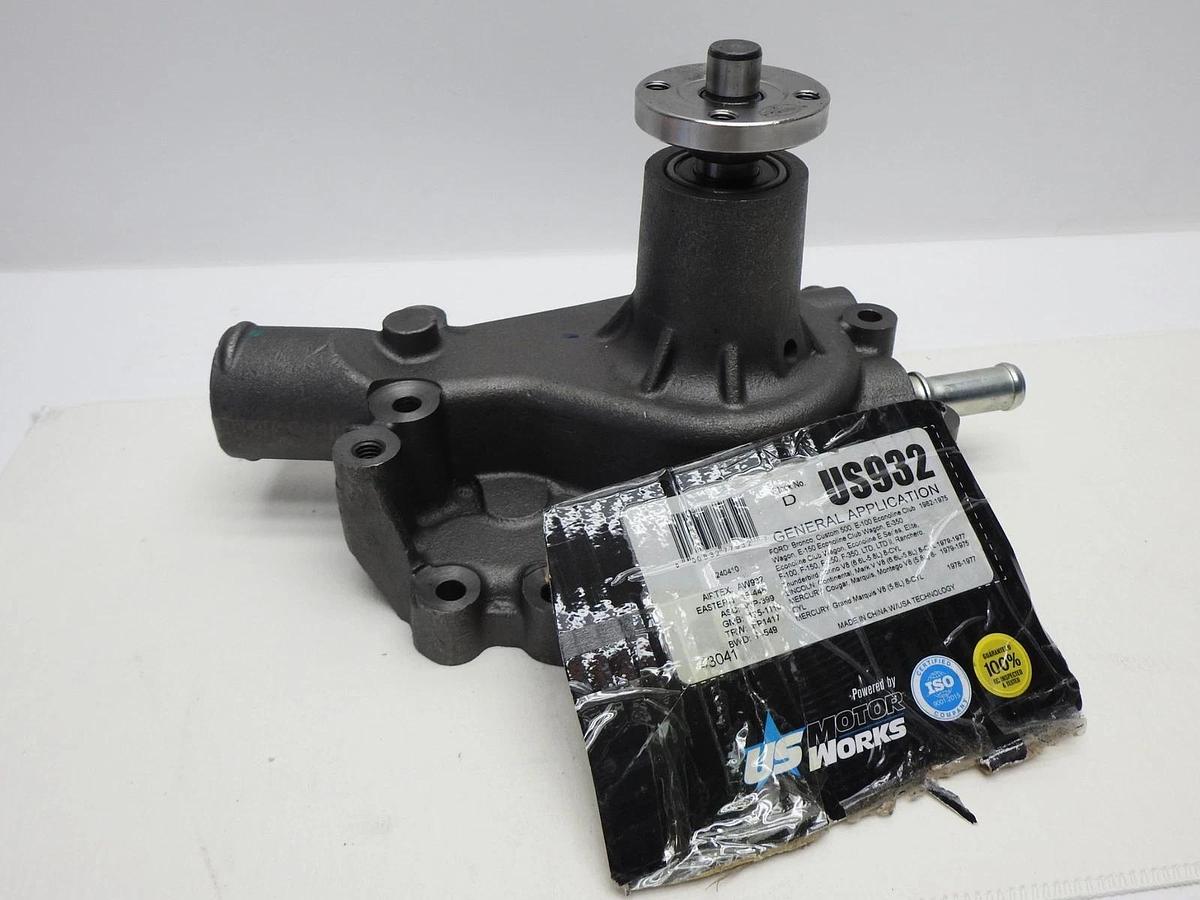 US Motor Works Engine Water Pump US932 1978-1982 Ford Bronco - BULK NEW!