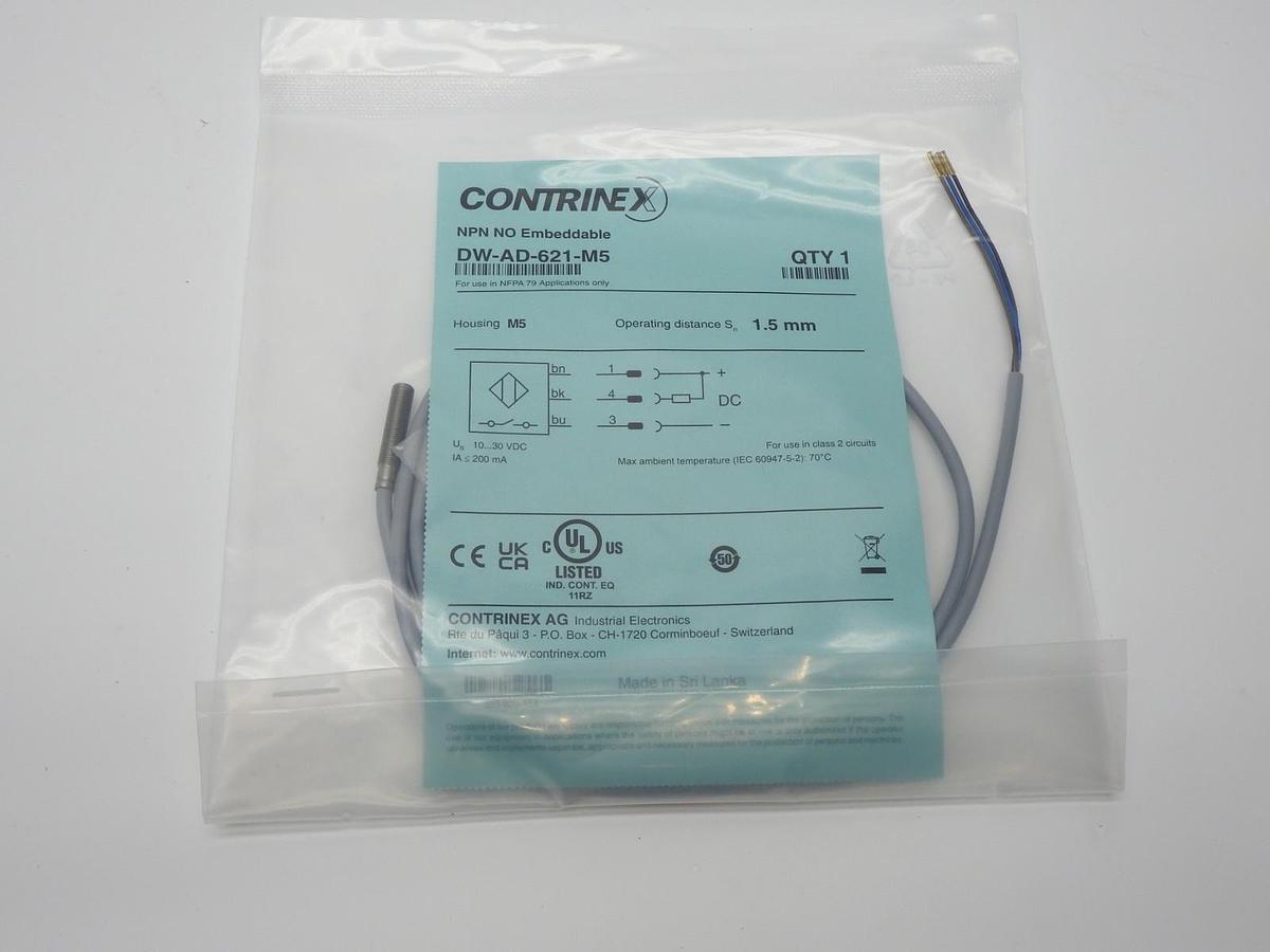 OEM Contrinex DW-AD-621-M5 Miniature Inductive Sensor MFGD DWAD621M5 *GENUINE*