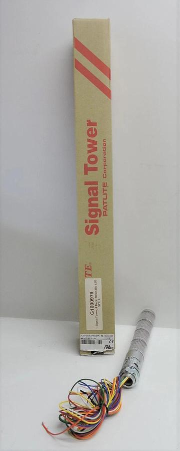Patlite LED signal tower, (4) tiers, 30mm diameter, Red/Amber/Green/Blue - NEW!