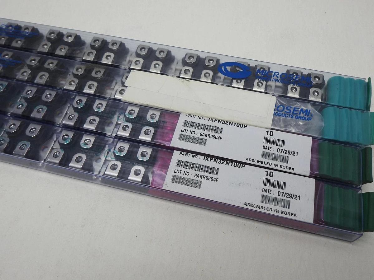 Lot of 40 - Littelfuse IXFN32N100P MOSFET N-CH 1000V 27A SOT-227B