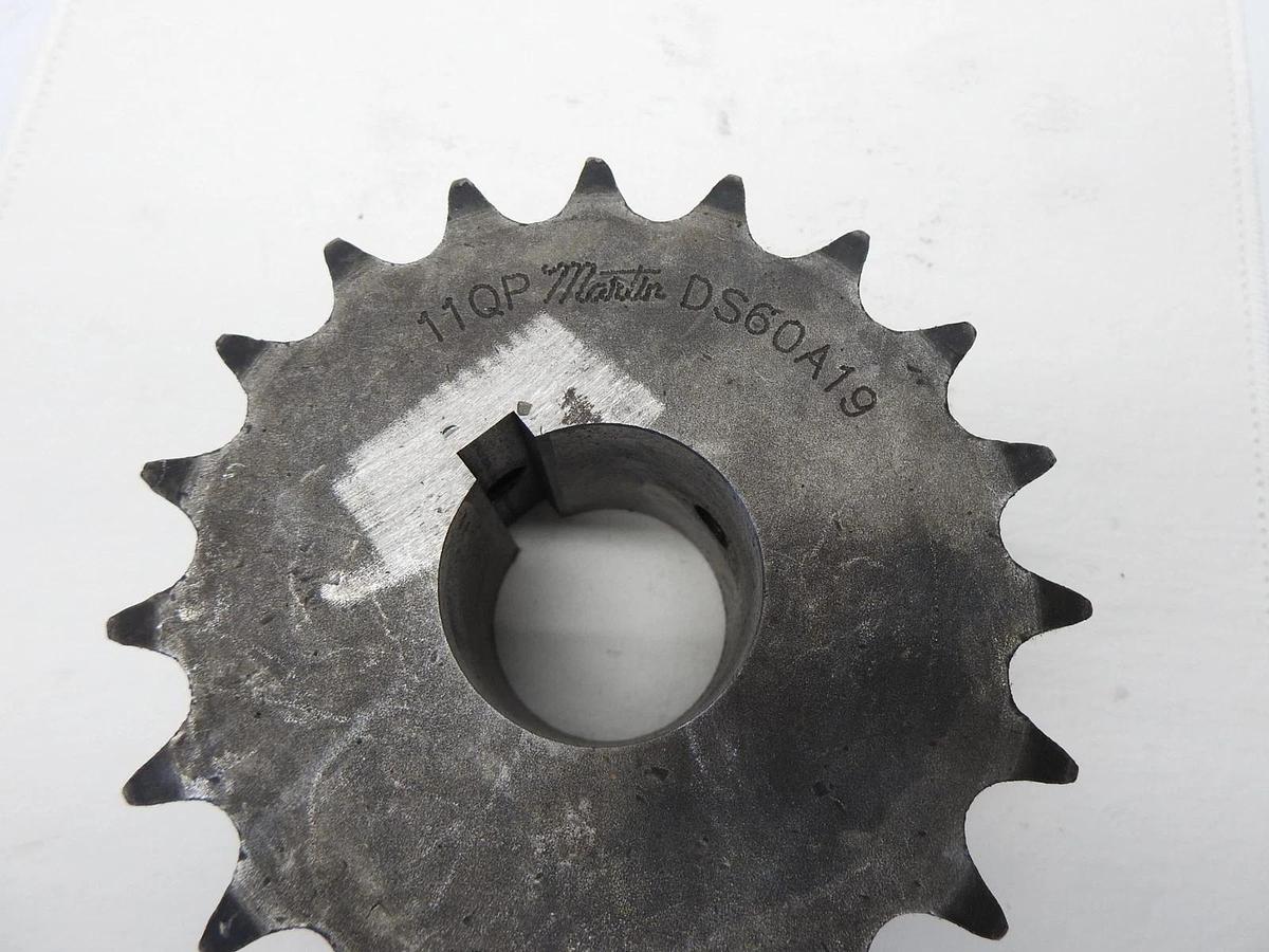 Martin DS60A19 Double Single Reborable Roller Chain Sprocket - NEW OLD STOCK