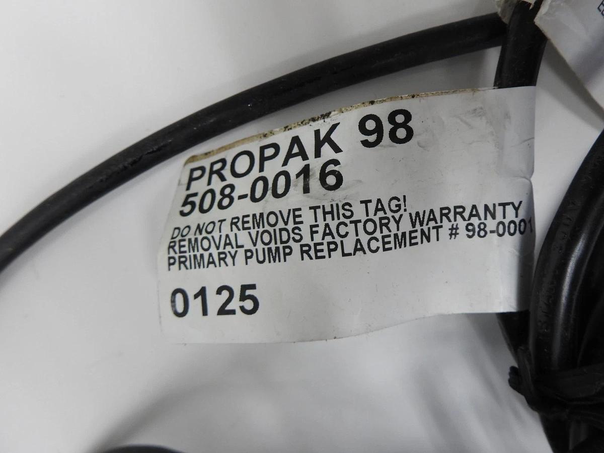 Zoeller 508-0016 ProPack98 - 1/2 HP Combo Primary and Aquanot Fit -MISSING PARTS