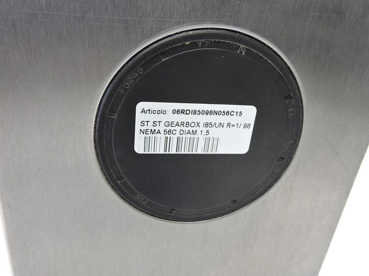 CLEAN-GEARTECH STAINLESS STEEL WORM GEARBOX – I85 (R = 1/96, DIA: 1.5) - NOB NEW