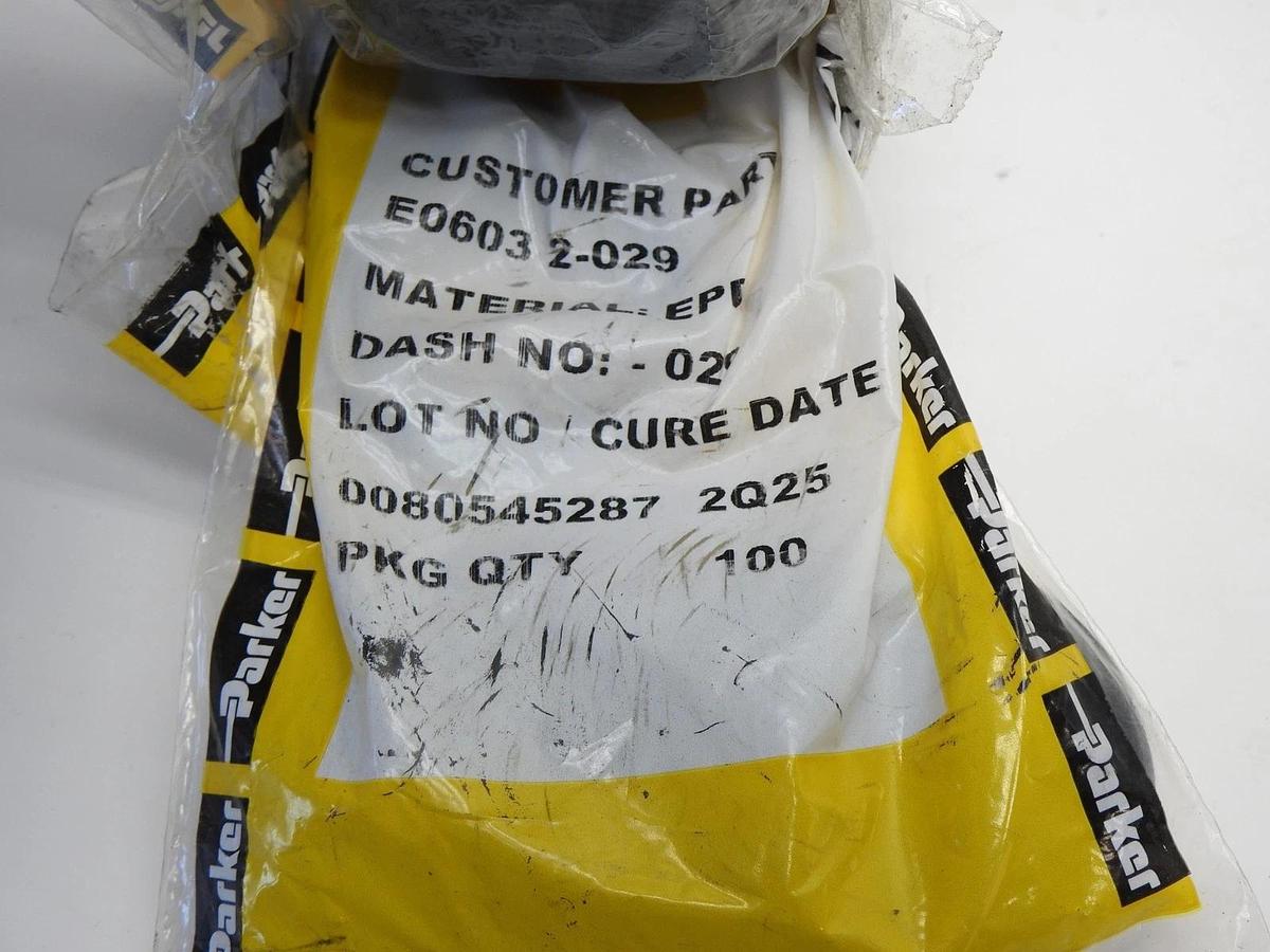 100/pk - Parker E0603 2-029 Seal (EPDM) Dureza 70 O-Ring CS: 1.78mm, ID: 37.82mm
