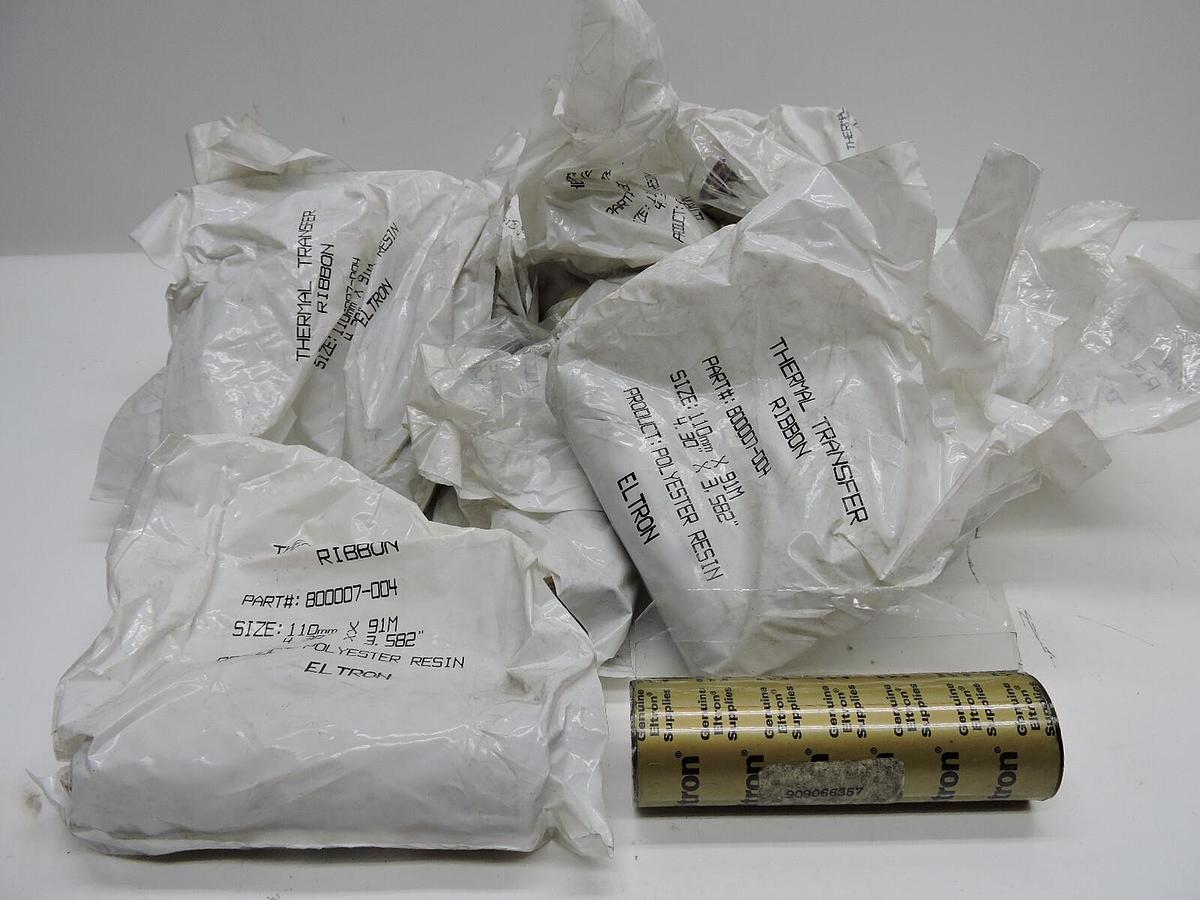 (20) Eltron Thermal Transfer Ribbon 110mm x 91M / 4.30" x 3,582" Polyester Resin