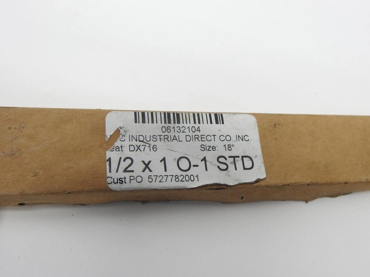 Oil-Hardening Flat Stock: 1/2" Thick, 1" Wide, 18" Long, ±0.001" Thickness Toler