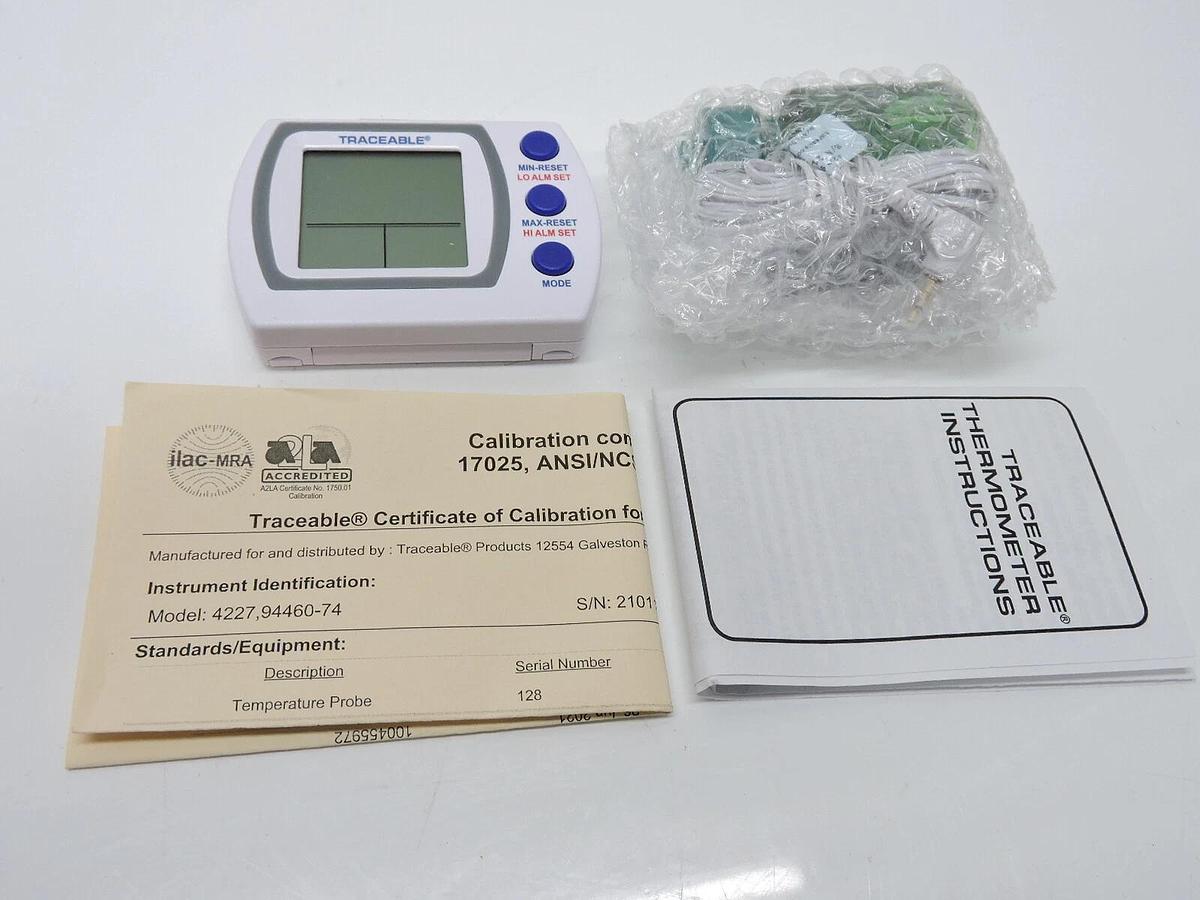 Traceable 4227 Digital Therm, Refrigerator/Freezer Plus 94460-74 - NEW