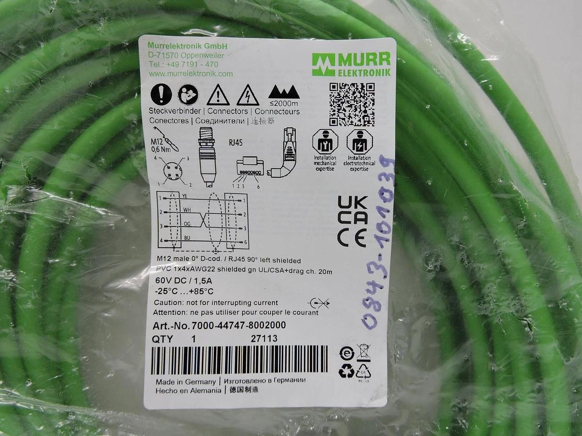 MURR Elektronik 7000-44747-8002000 Cable Holder 20m - NEW!