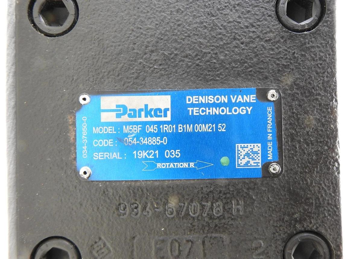 OEM Parker M5BF 045 1R01 B1M 00M21 52 Hydraulic Vane Pump 054-34885-0 - NEW