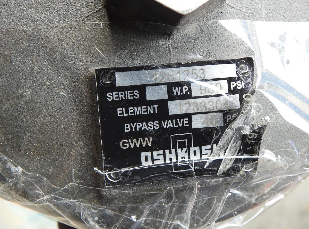 OEM Oshkosh 1261253 Hydraulic In-Tank Filter Assembly 1233304 Element MCNEILUS