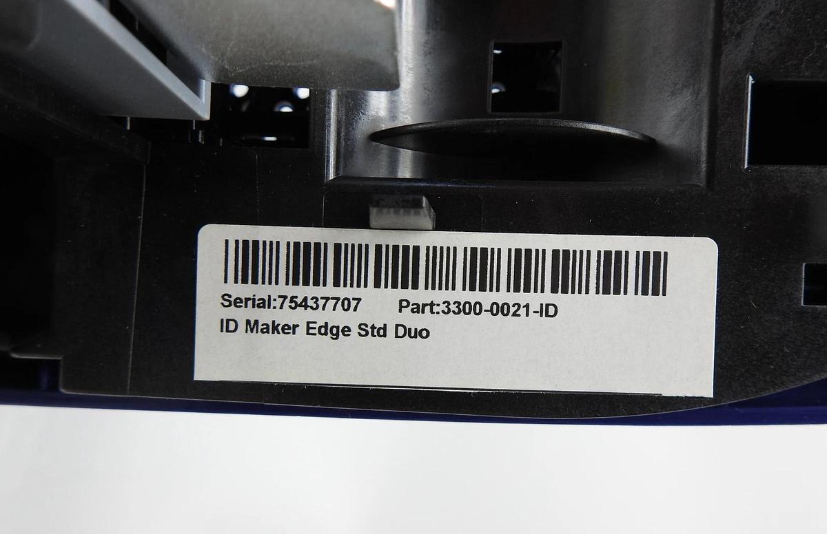 IDville ID Maker Edge STD Duo ID Card Printer System 3300-0021-ID - READ DESC