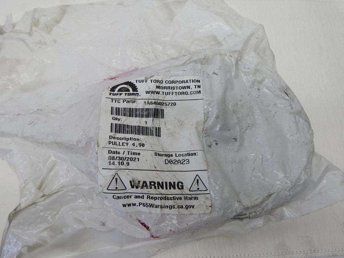 OEM Tuff Torq 1A646025720 Transmission Spline Drive Pulley 4-7/8" x 1/2" GENUINE