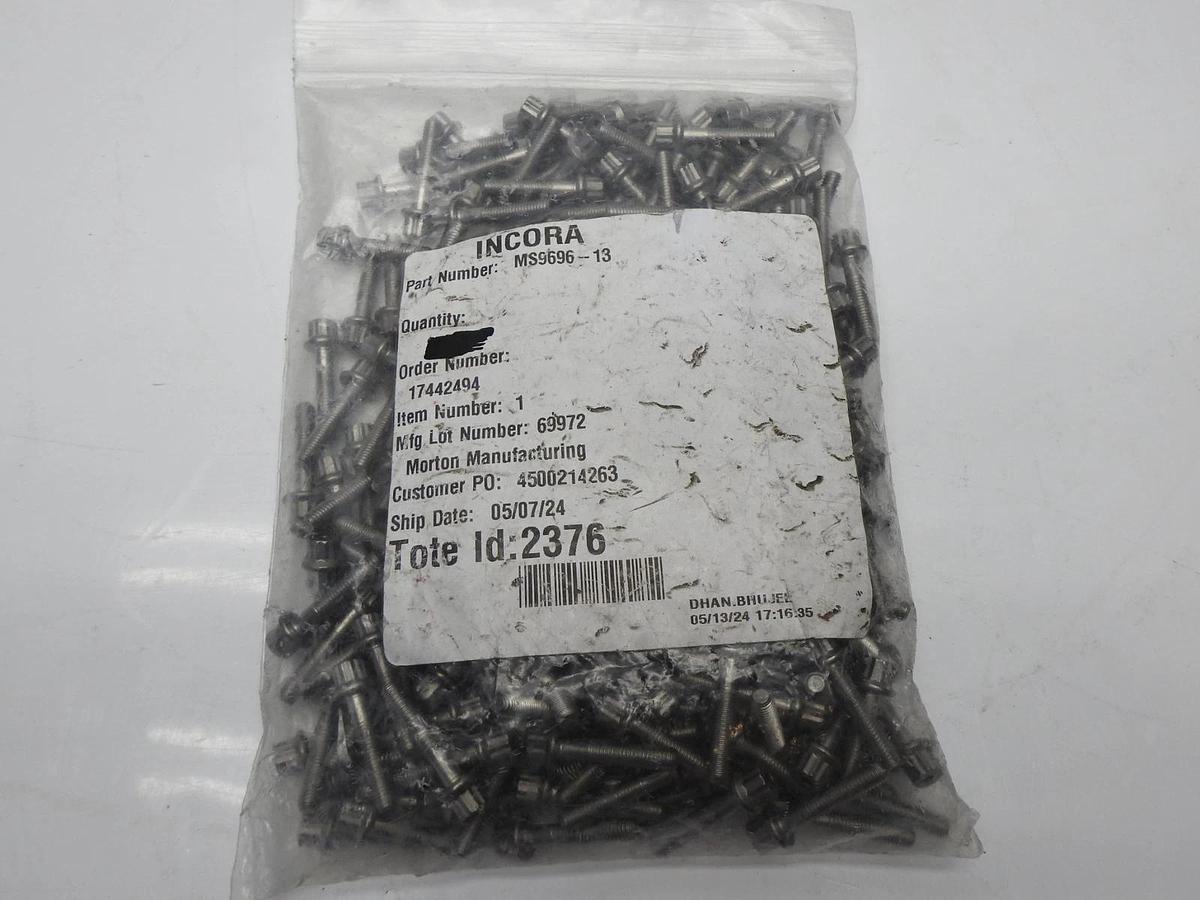 270/pk-MS9696-13 Bolt Military Standard 5/16" Thread: 10-32 Thread Length 11/16"