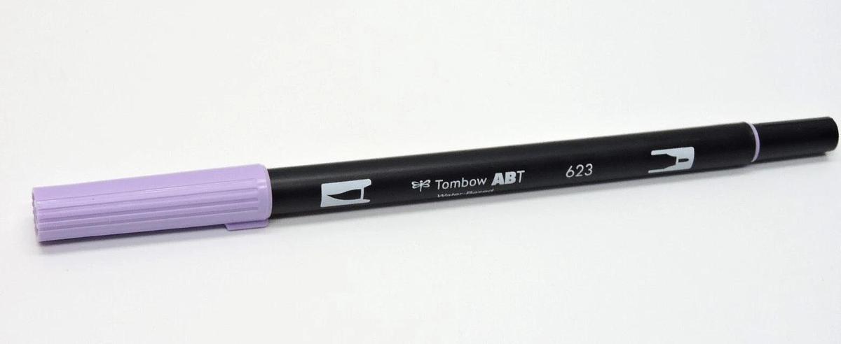 (Lot of 6) - Tombow 56570 Dual Brush Pen Art Marker, ABT 623 Purple Sage - NEW!