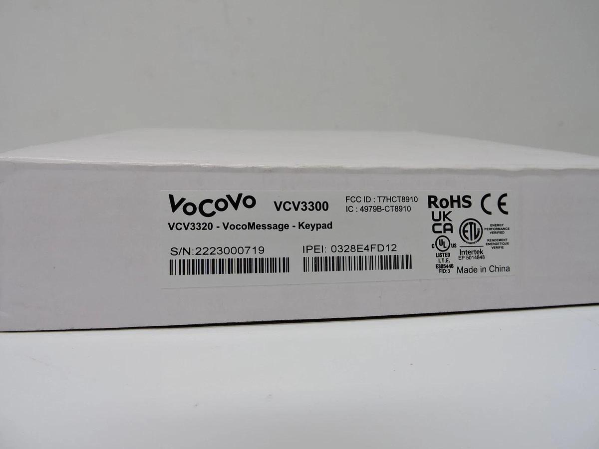 VoCoVo VCV3300 VocoMessage Keypad - VCV3320 - NEW!