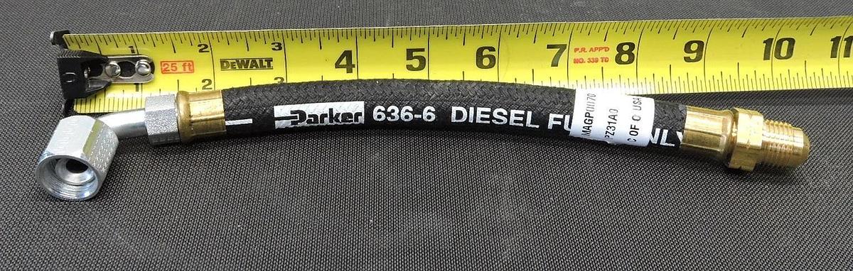 Detroit Diesel MAGP0070 Hose Assy Parker 636-6 PZ01B0 Diesel Fuel 300 PSI - NEW!