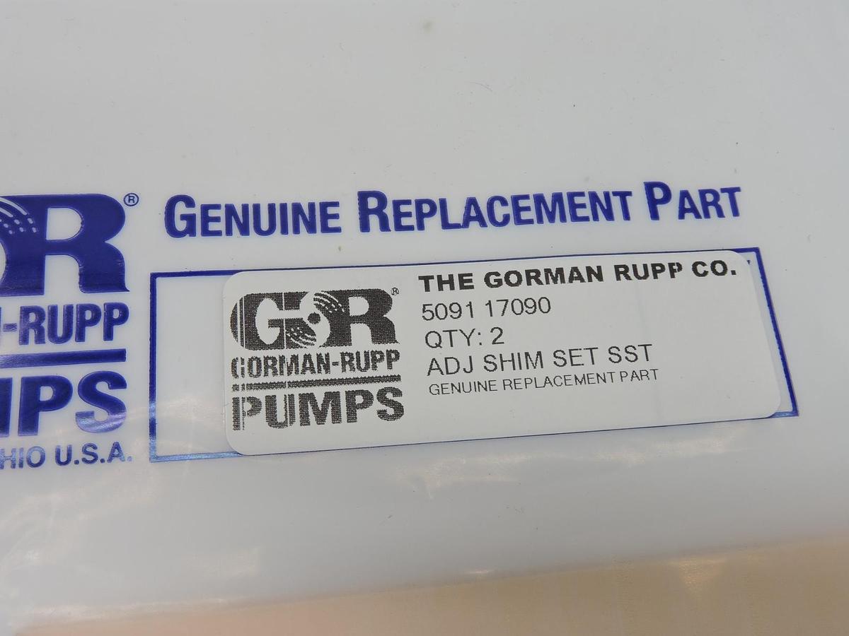(Lot of 2) - Gorman-Rupp 5091-17090 Stainless Steel Adjustment Shims Set