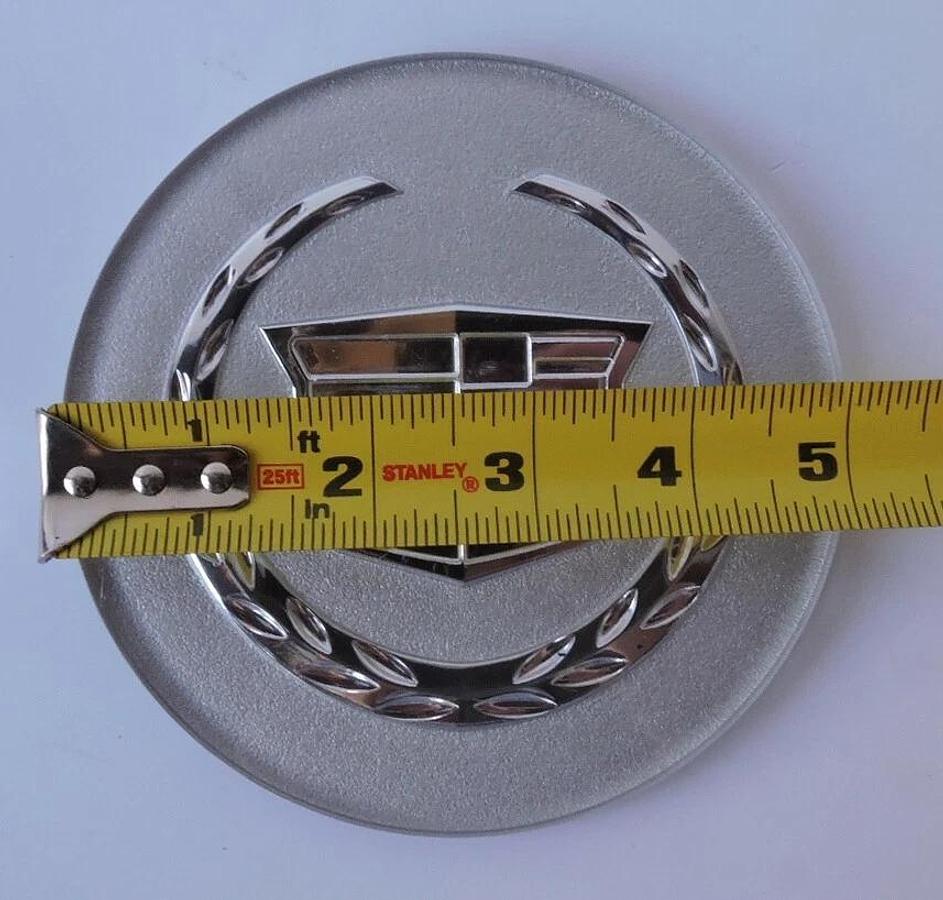 Cadillac 5" Sticky Peel and Stick Emblem Logo Hood Badge | Silver/Clear | Genuine OEM