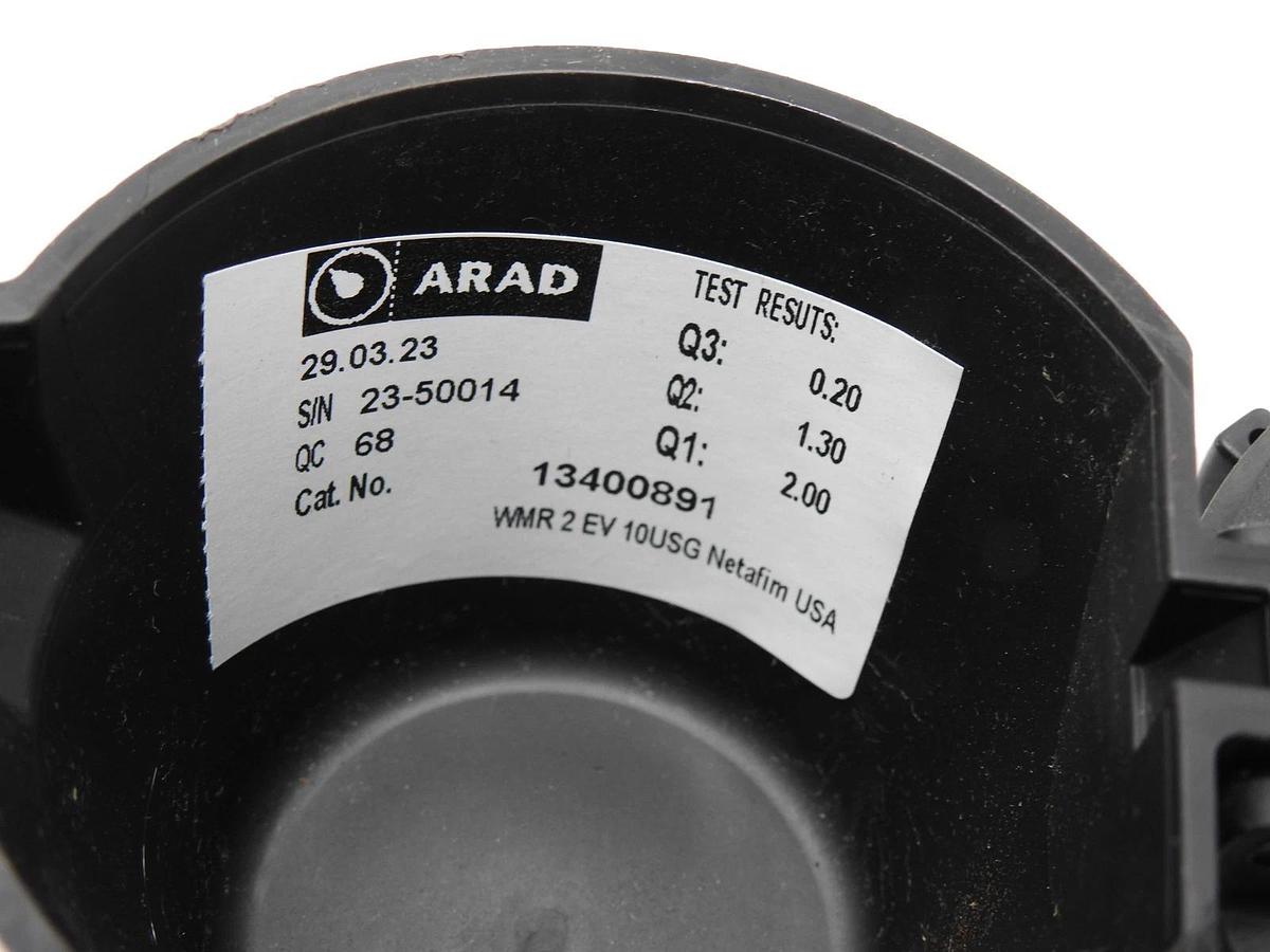 2" Arad Netafilm WMR 2 EV 10USG HB-3 Water Meter - NOB NEW!