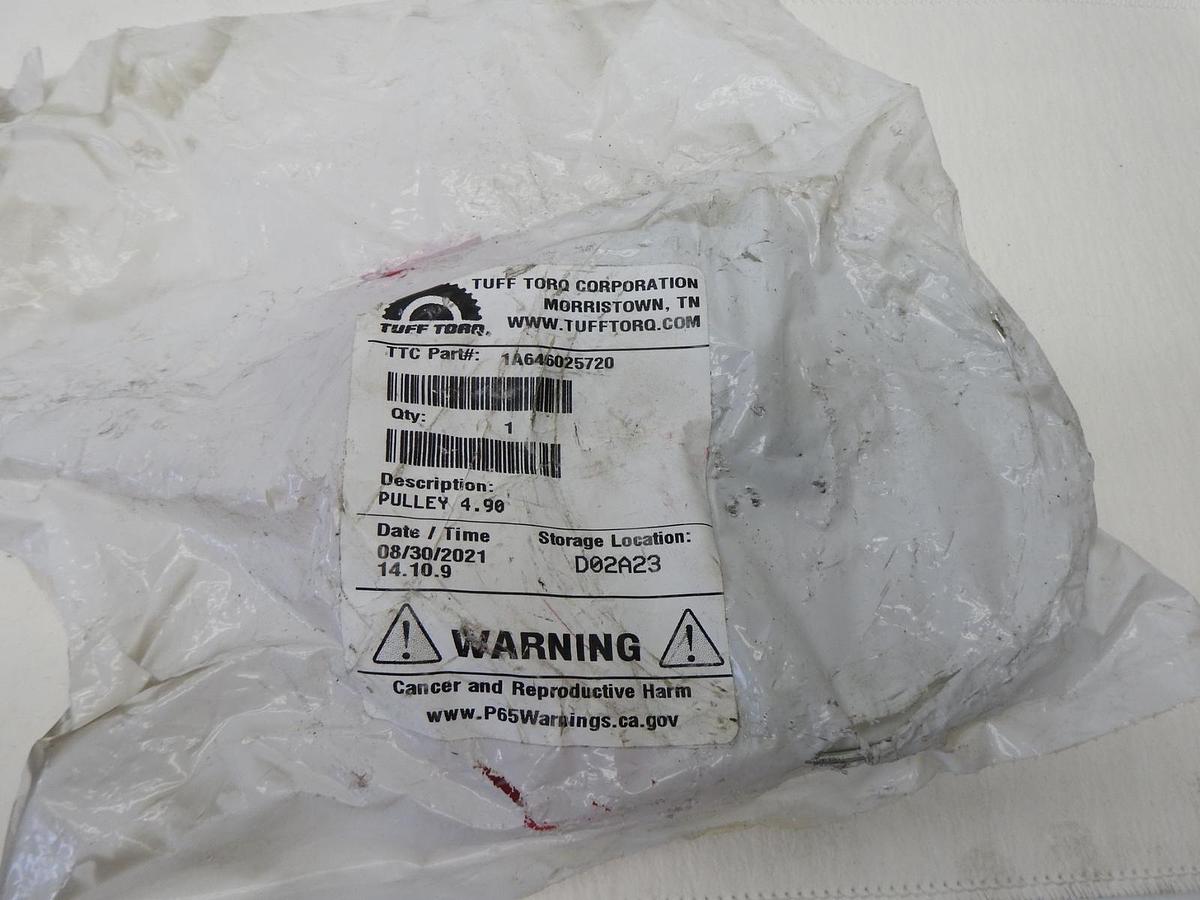 OEM Tuff Torq 1A646025720 Transmission Spline Drive Pulley 4-7/8" x 1/2" GENUINE