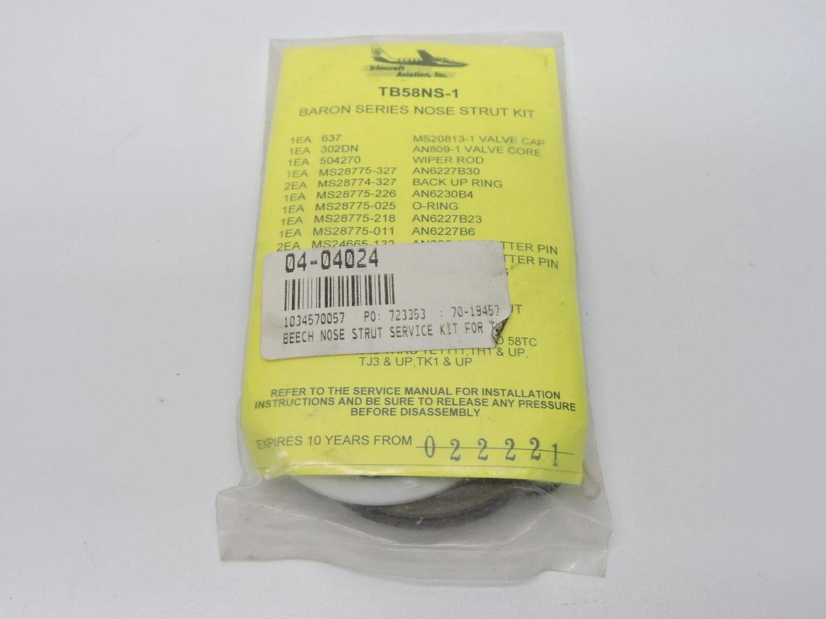 Beech 04-04024 Nose Strut Service Kit - NEW!