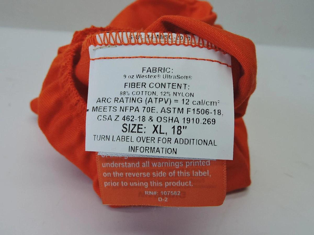 Lot of 134 - Westex 9 oz Ultrasoft Flame Resistant Sleeves w/ Elastic Both Sides
