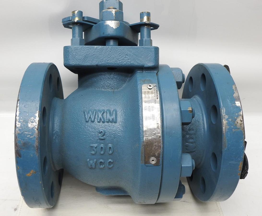 Cameron 2X2 WKM 320F 2398034-2112122 Ball Valve A105 PTFE Class:300 WCC/A105