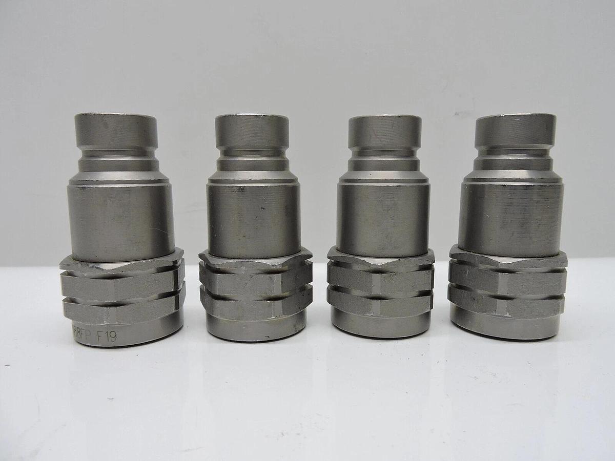 Lot of 4 - QFFN88FP HOSE POWER QUICK DISCONNECT NIPPLE MALE FLAT FACE 1/2" NEW!