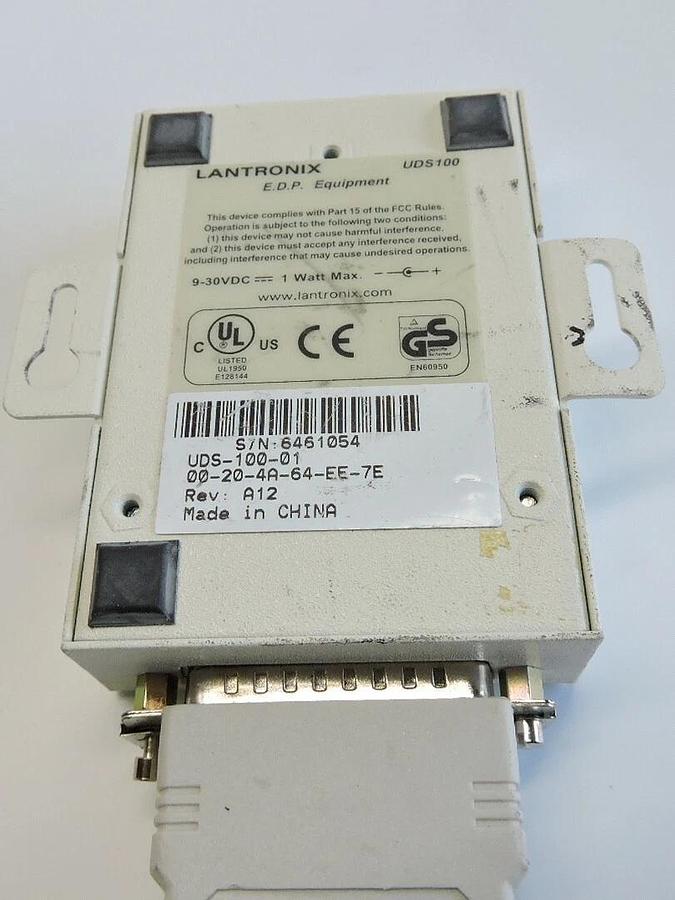 Lantronix UDS100-01 UDS Device Server Serial To Ethernet Connector - NICE!