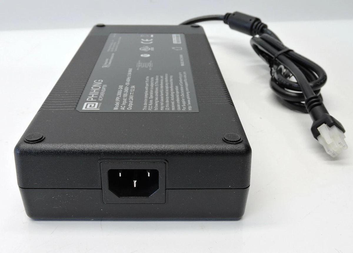 Phihong PPL300U-240 Desktop AC Adapters 300W 24V 12.5A C14 Input 6 Pos Conn NEW