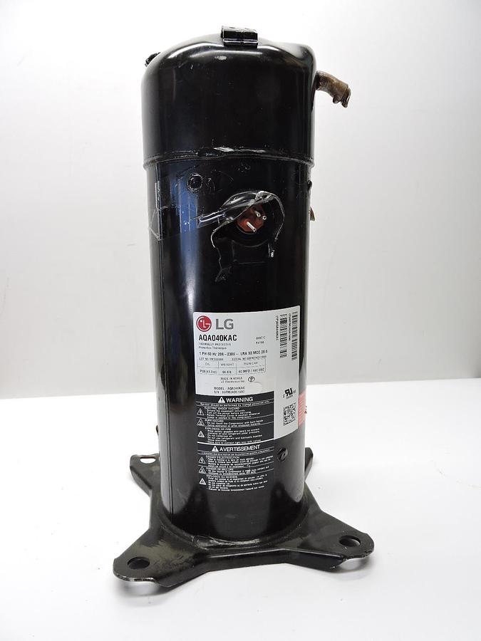 LG AQA040KAC Scroll A/C Compressor 40,000 BTU 230V 1PH 60HZ R-410A - NEW READ!